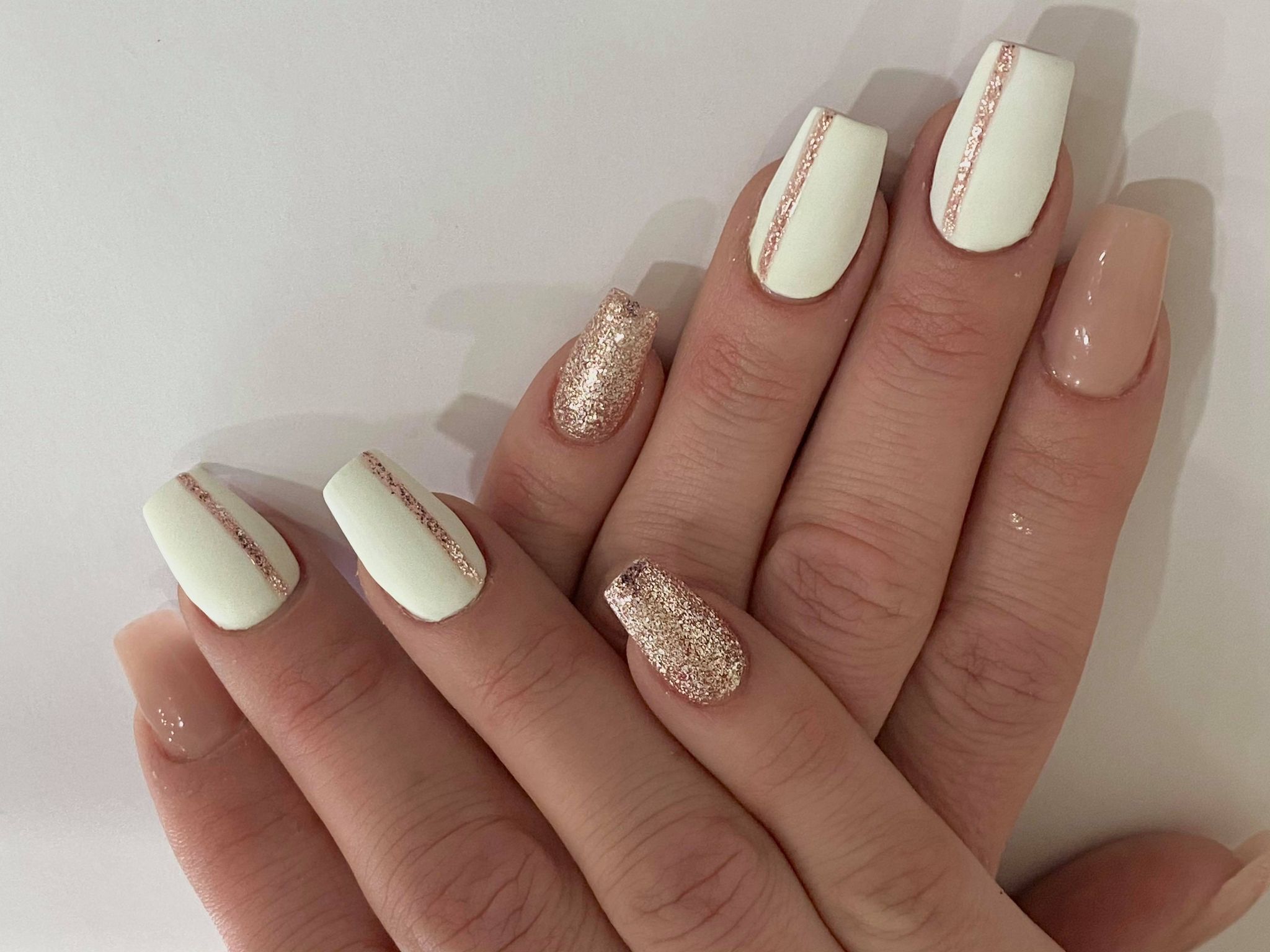 These nails work for weddings as well as for every day.