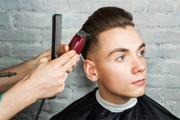 Mens haircut haircare at The Elite Beauty Salon in Pacifica CA 94044 768x512