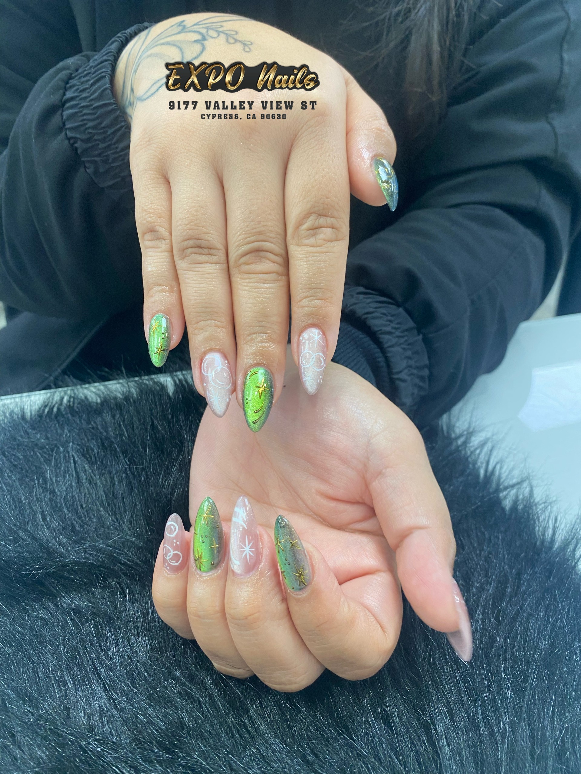 Christmas Nail Art at Expo Nails Salon in Cypress, CA 90630