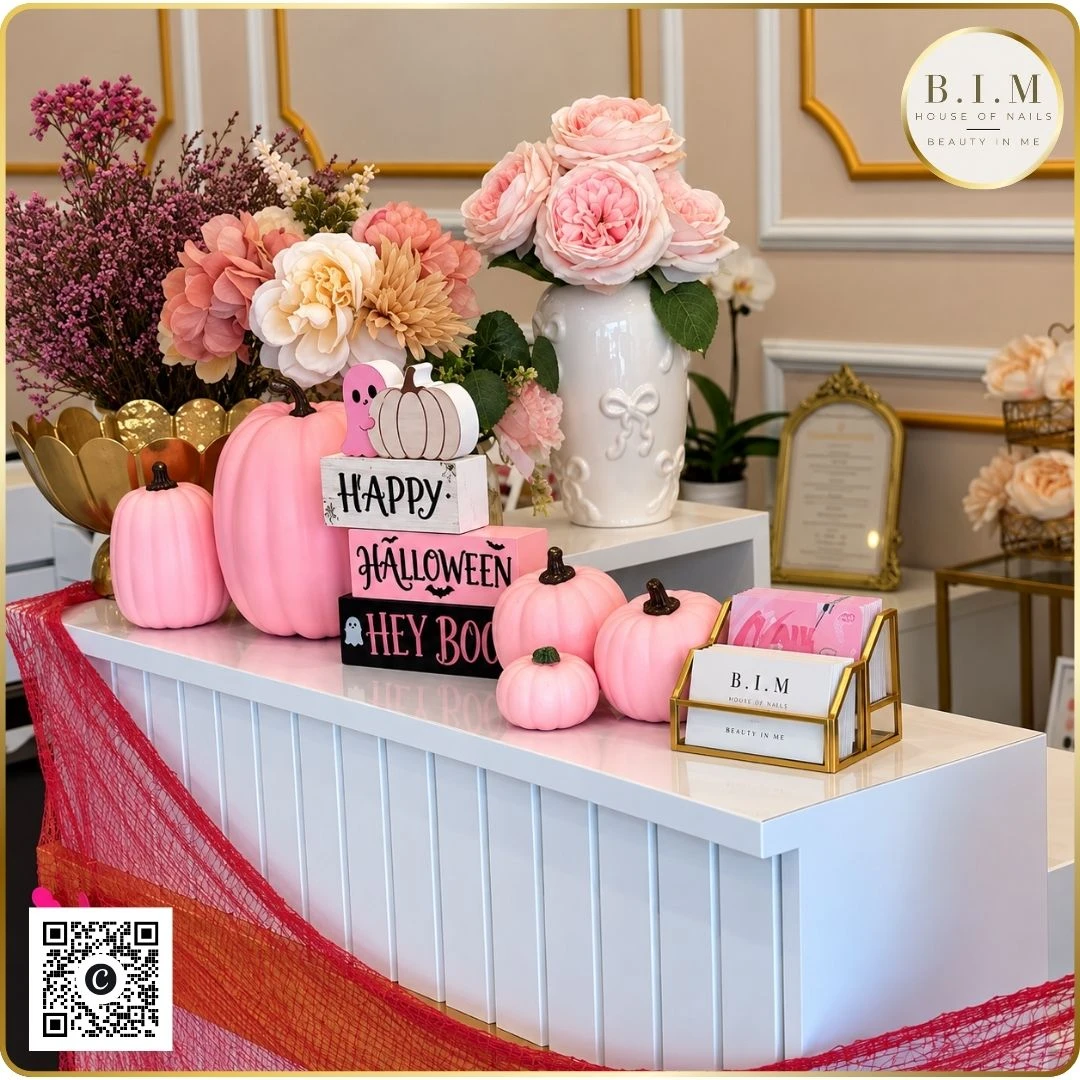 PINK HALLOWEEN HAS ARRIVED AT B.I.M House of Nails Salon in Tustin, CA 92780